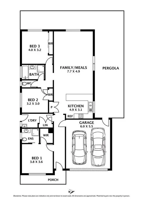 Floorplan of Homely house listing, 12 Bonnor Street, Sunbury VIC 3429