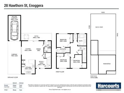 Floorplan of Homely townhouse listing, 28 Hawthorne Street, Enoggera QLD