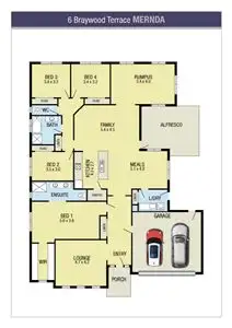 Floorplan of Homely house listing, 6 Braywood Terrace, Mernda VIC