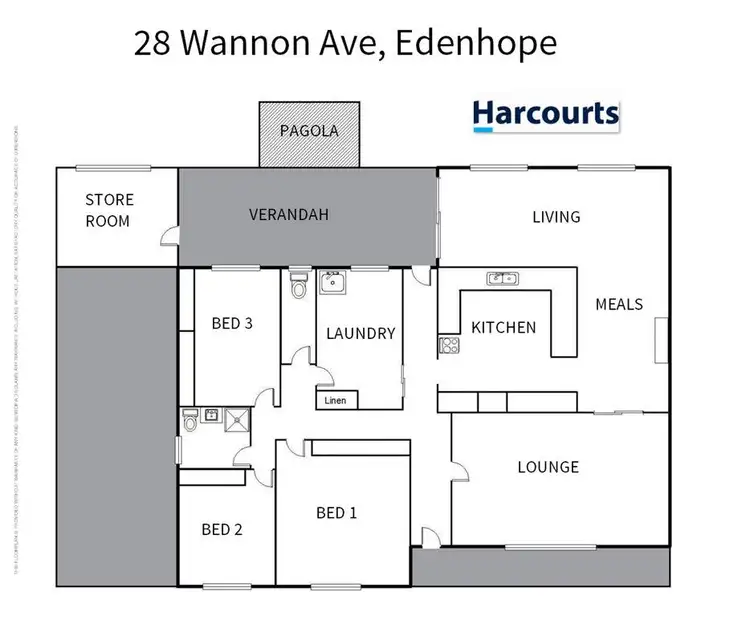 Floorplan of Homely house listing, 28 Wannon Ave, Edenhope VIC 3318