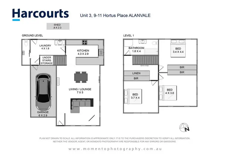 Floorplan of Homely unit listing, 3/9-11 Hortus Place, Newnham TAS 7248
