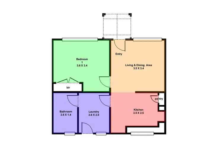 Floorplan of Homely unit listing, 3/914 Geelong Road, Canadian VIC 3350