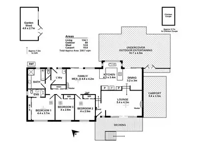 Floorplan of Homely house listing, 218 The Cove Road, Hallett Cove SA