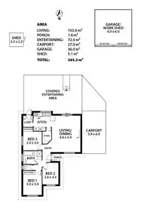 Floorplan of Homely house listing, 13 Wilkinson Court, Mount Barker SA