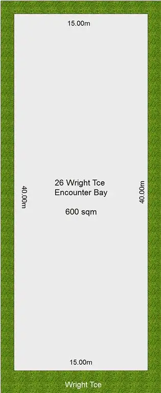 Floorplan of Homely land listing, 26 Wright Terrace, Encounter Bay SA 5211