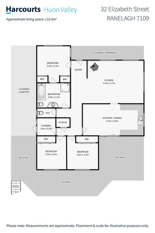 Floorplan of Homely house listing, 32 Elizabeth Street, Ranelagh TAS 7109