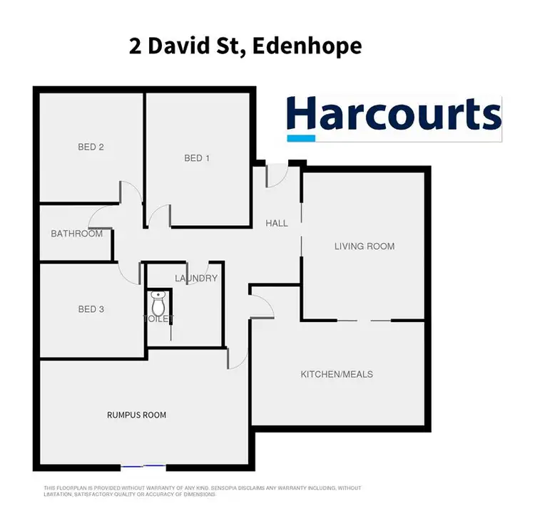 Floorplan of Homely house listing, 2 David Street, Edenhope VIC 3318