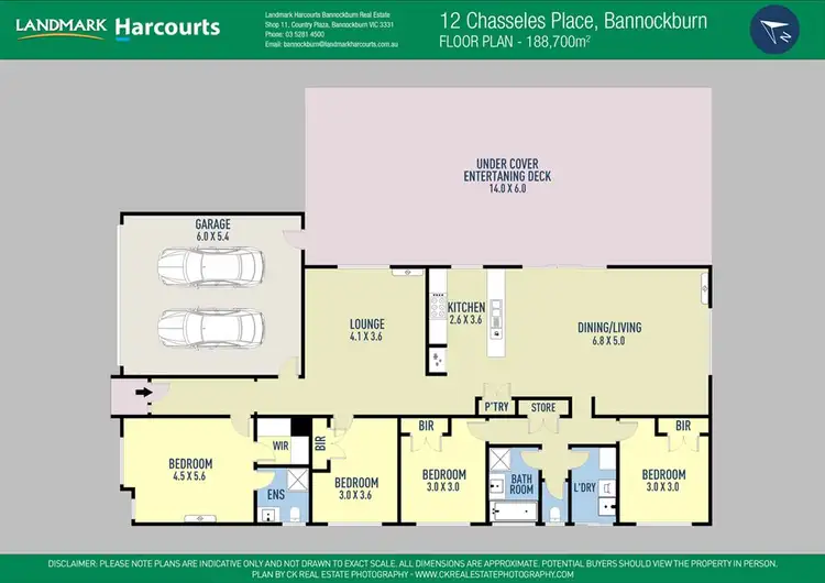Floorplan of Homely house listing, 12 Chasseles Place, Bannockburn VIC 3331