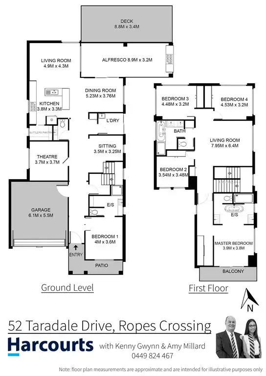 Floorplan of Homely house listing, 52 Taradale Drive, Ropes Crossing NSW 2760