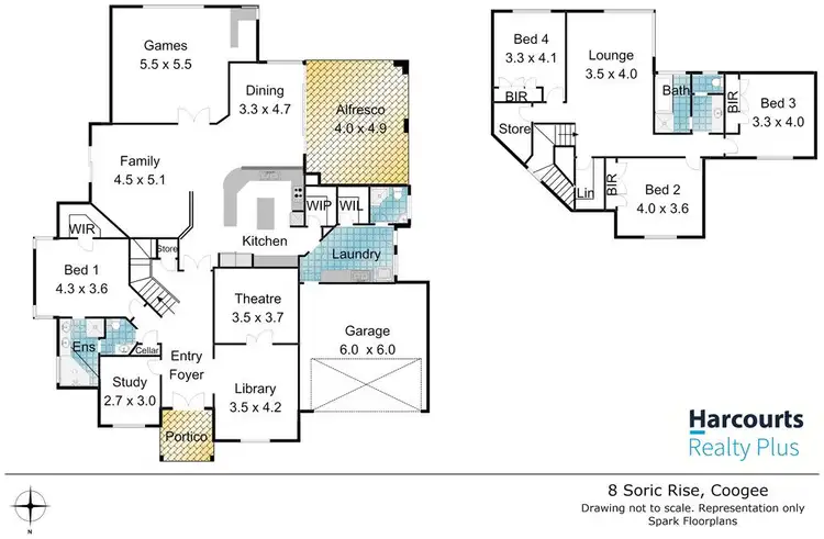 Floorplan of Homely house listing, 8 Soric Rise, Coogee WA 6166