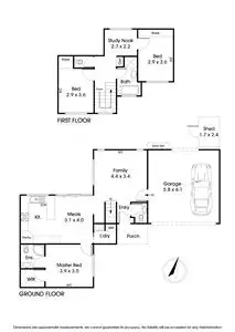 Floorplan of Homely townhouse listing, 2/9 Allanfield Crescent, Wantirna South VIC 3152