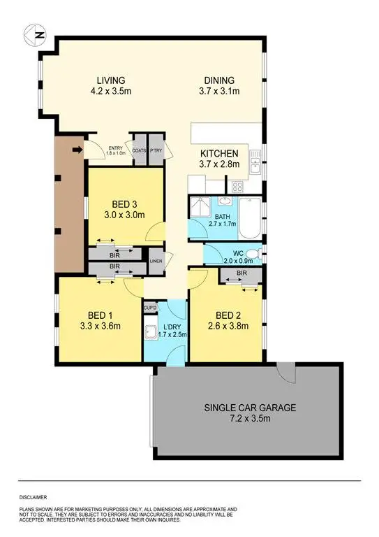 Floorplan of Homely unit listing, 2/1834 Geelong Road, Mount Helen VIC 3350