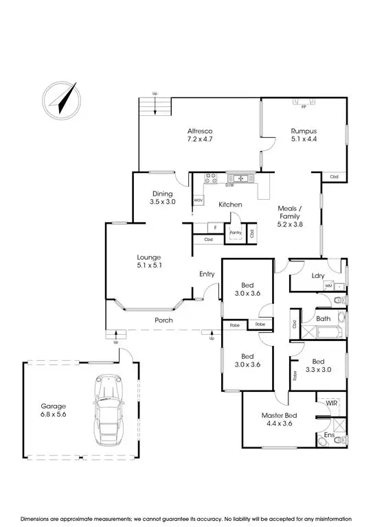 Floorplan of Homely house listing, 5 De Felice Place, Wantirna VIC 3152