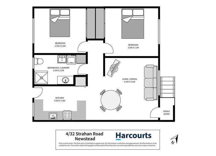 Floorplan of Homely unit listing, 4/32a Strahan Road, Newstead TAS 7250