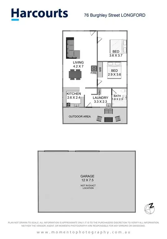 Floorplan of Homely house listing, 76 Burghley Street, Longford TAS 7301