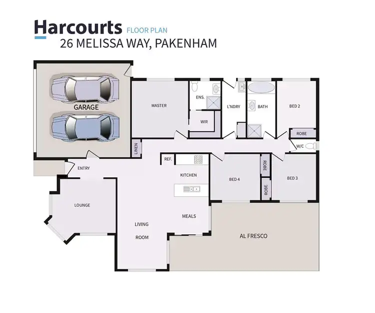 Floorplan of Homely house listing, 26 Melissa Way, Pakenham VIC 3810
