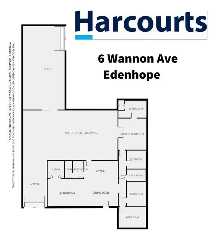 Floorplan of Homely house listing, 6 Wannon Ave, Edenhope VIC 3318