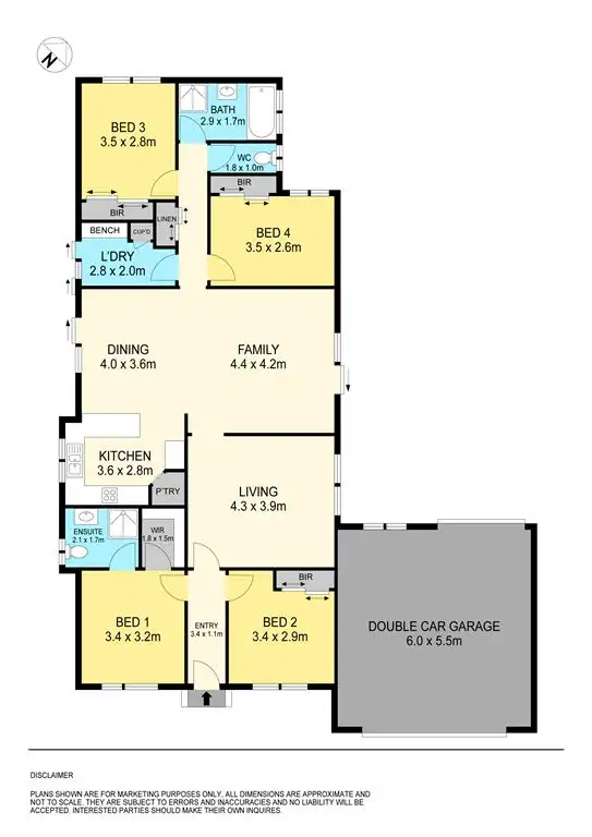 Floorplan of Homely house listing, 12 Lowry Crescent, Miners Rest VIC 3352