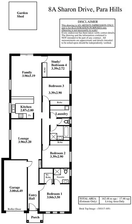 Floorplan of Homely house listing, 8A Sharon Drive, Para Hills SA 5096
