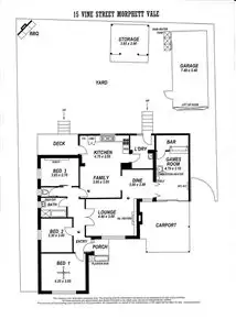 Floorplan of Homely house listing, 15 Vine Street, Morphett Vale SA