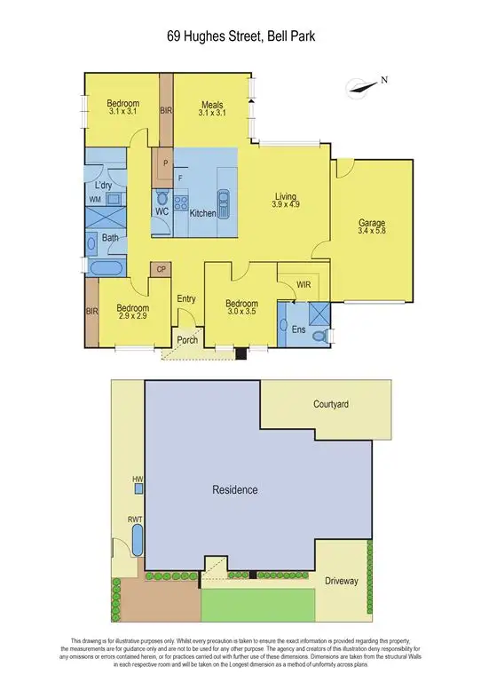Floorplan of Homely house listing, 69 Hughes Street, Bell Park VIC 3215