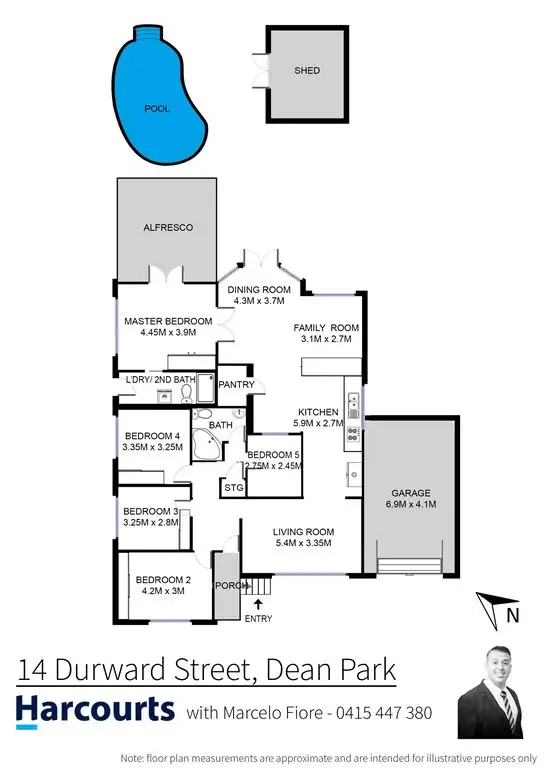 Floorplan of Homely house listing, 14 Durward Street, Dean Park NSW 2761