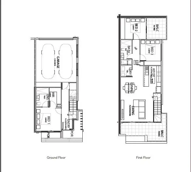 Floorplan of Homely townhouse listing, Lot 54/80 Tyler Street, Reservoir VIC 3073