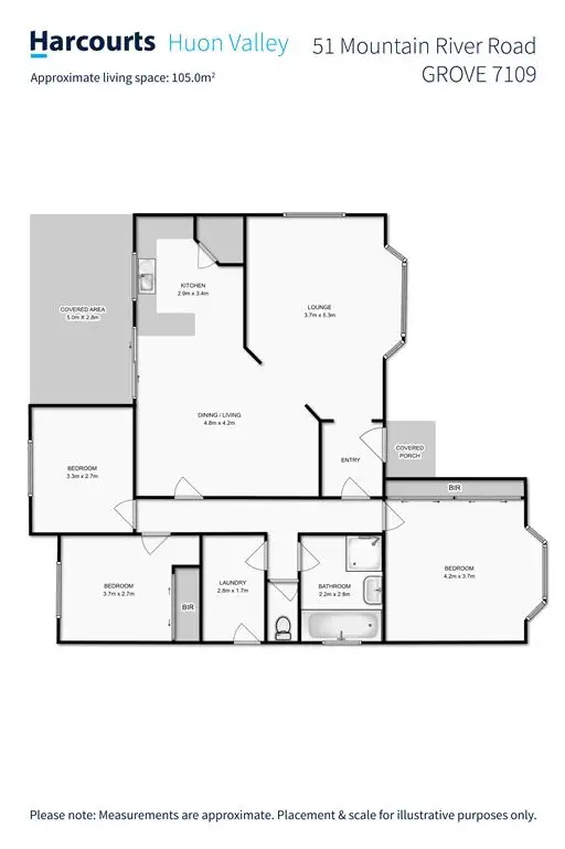 Floorplan of Homely house listing, 51 Mountain River Road, Grove TAS 7109