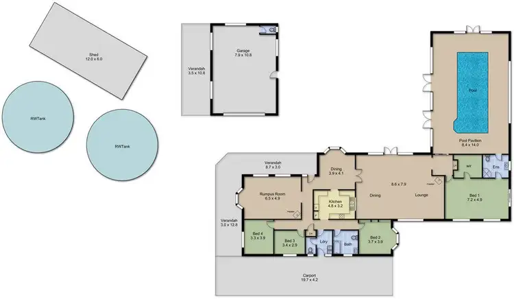 Floorplan of Homely rural property listing, 31 Synbank Road, Kersbrook SA 5231