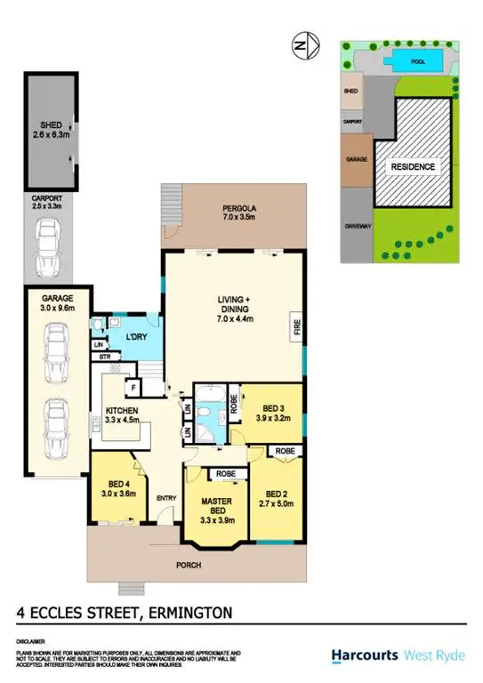 Floorplan of Homely house listing, 4 Eccles Street, Ermington NSW 2115