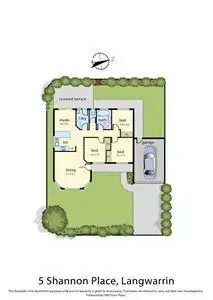 Floorplan of Homely house listing, 5 Shannon Place, Langwarrin VIC 3910