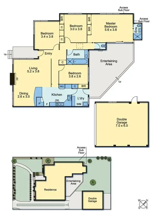 Floorplan of Homely house listing, 43 Blanche Drive, Vermont VIC 3133
