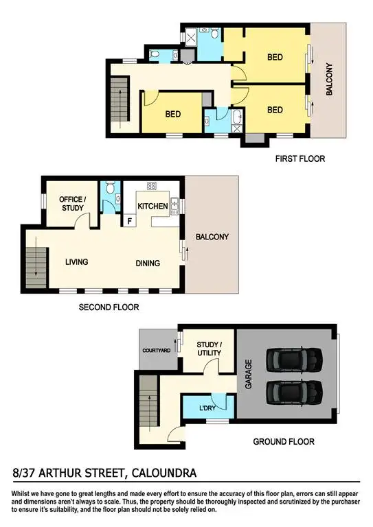 Floorplan of Homely unit listing, 8/37 Arthur Street, Caloundra QLD 4551
