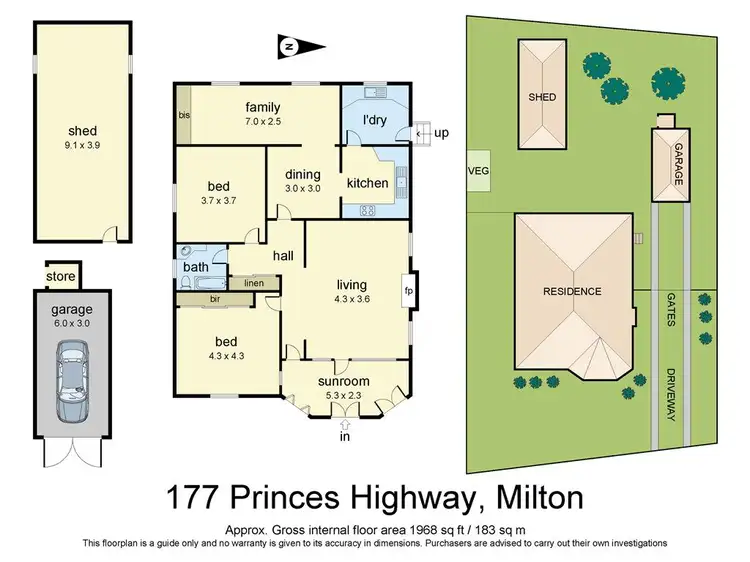 Floorplan of Homely house listing, 177 Princes Highway, Milton NSW 2538