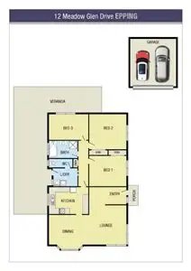 Floorplan of Homely house listing, 12 Meadow Glen Drive, Epping VIC