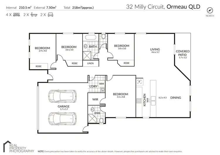 Floorplan of Homely house listing, 32 Milly Circuit, Ormeau QLD 4208