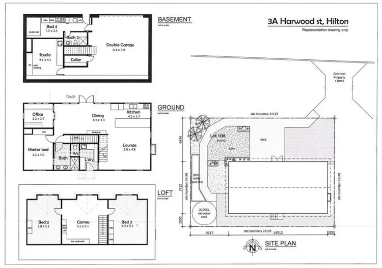 Floorplan of Homely house listing, 3A Harwood Street, Hilton WA 6163
