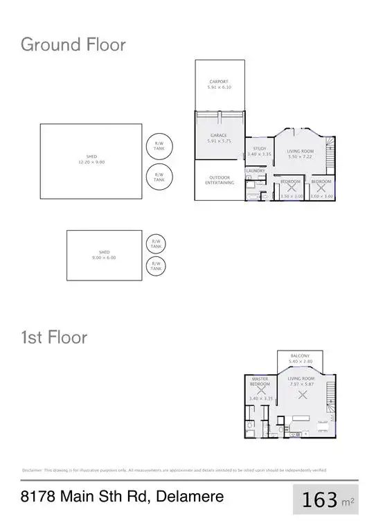 Floorplan of Homely rural property listing, 8178 Main South Road, Delamere SA 5204