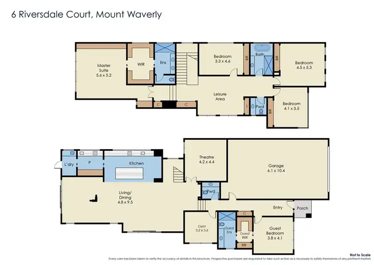 Floorplan of Homely house listing, 6 Riversdale Court, Mount Waverley VIC 3149