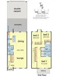 Floorplan of Homely townhouse listing, 22 Mulberry Avenue, Cheltenham VIC 3192