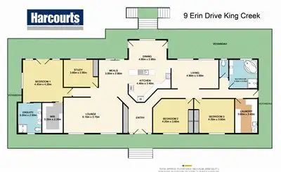 Floorplan of Homely rural property listing, 9 Erin Drive, King Creek NSW 2446