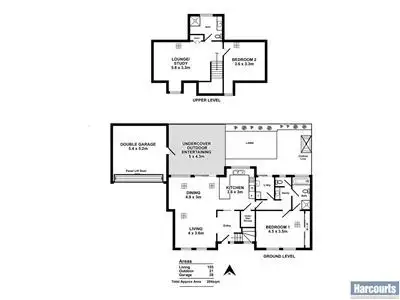 Floorplan of Homely unit listing, 2/6 Bartlett Tce, Semaphore Park SA 5019