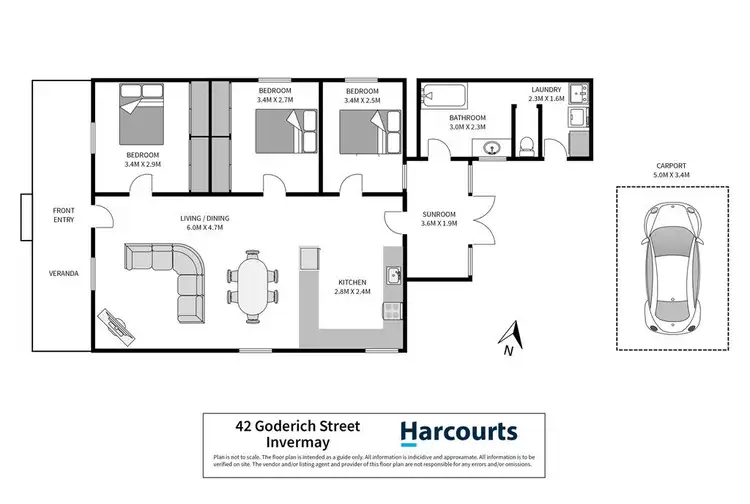 Floorplan of Homely house listing, 42 Goderich Street, Invermay TAS 7248