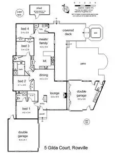 Floorplan of Homely house listing, 5 Gilda Court, Rowville VIC 3178