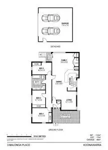 Floorplan of Homely house listing, 3 Malonga Place, Koonawarra NSW 2530