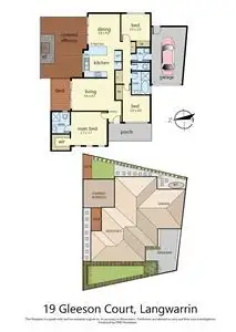 Floorplan of Homely house listing, 19 Gleeson Court, Langwarrin VIC 3910