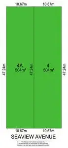 Floorplan of Homely land listing, 4 Seaview Avenue, Kingston Park SA 5049