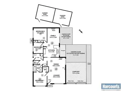 Floorplan of Homely house listing, 13 The Glade, Aberfoyle Park SA 5159