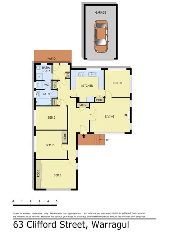 Floorplan of Homely house listing, 63 Clifford Street, Warragul VIC 3820
