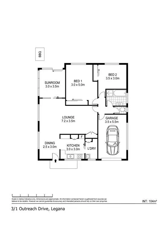 Floorplan of Homely villa listing, 3/1 Outreach Drive, Legana TAS 7277